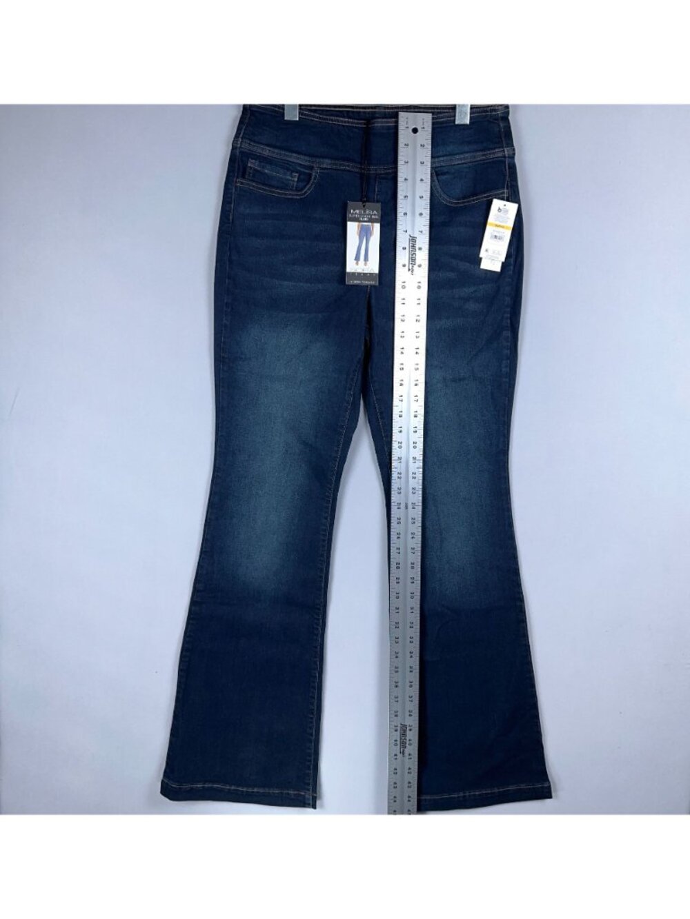 Sofia Jeans By Sofia Vergara Melisa Super High-Rise Flare Jeans Size 14 Pull On - Picture 7 of 12